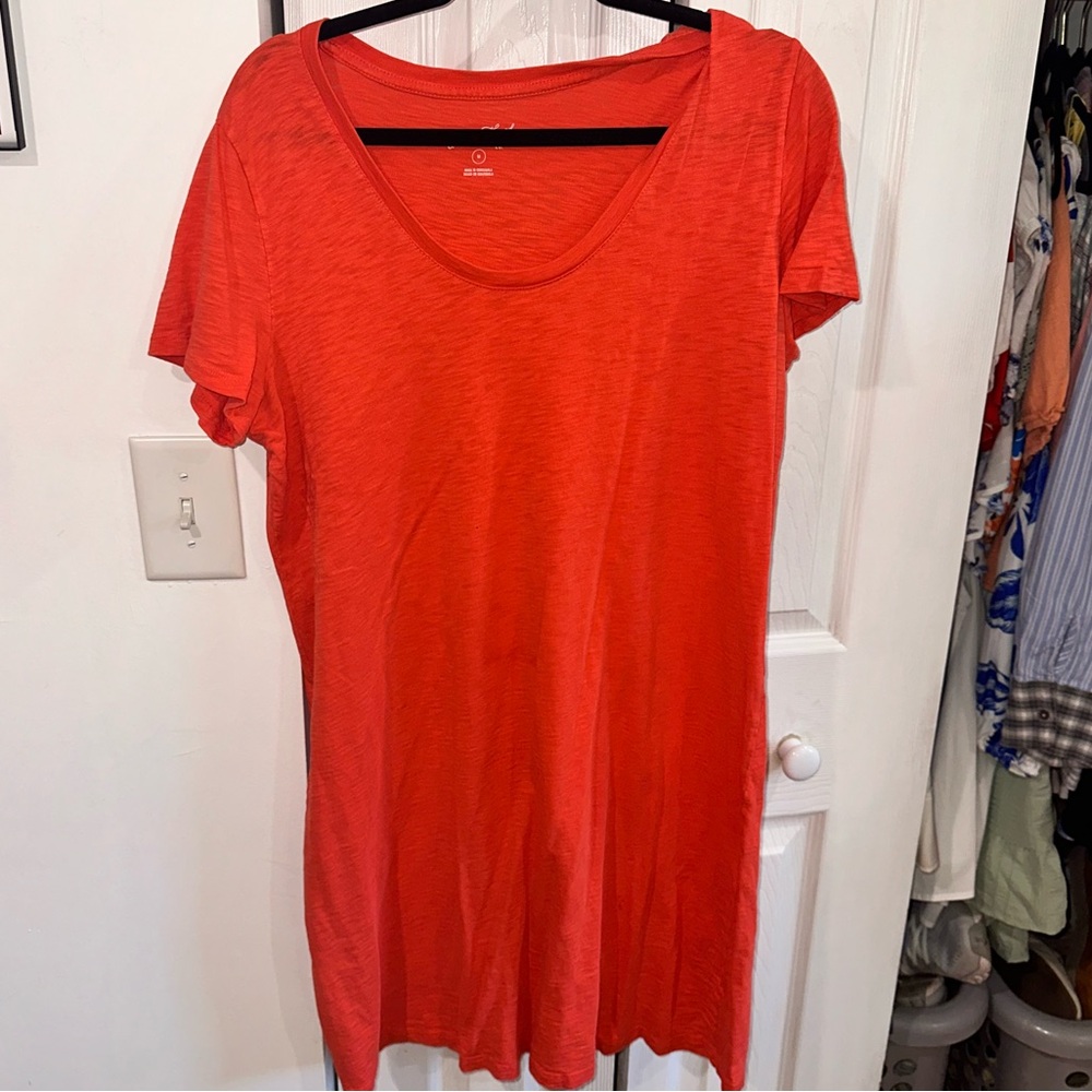 Burnt Orange Target T- Shirt Dress